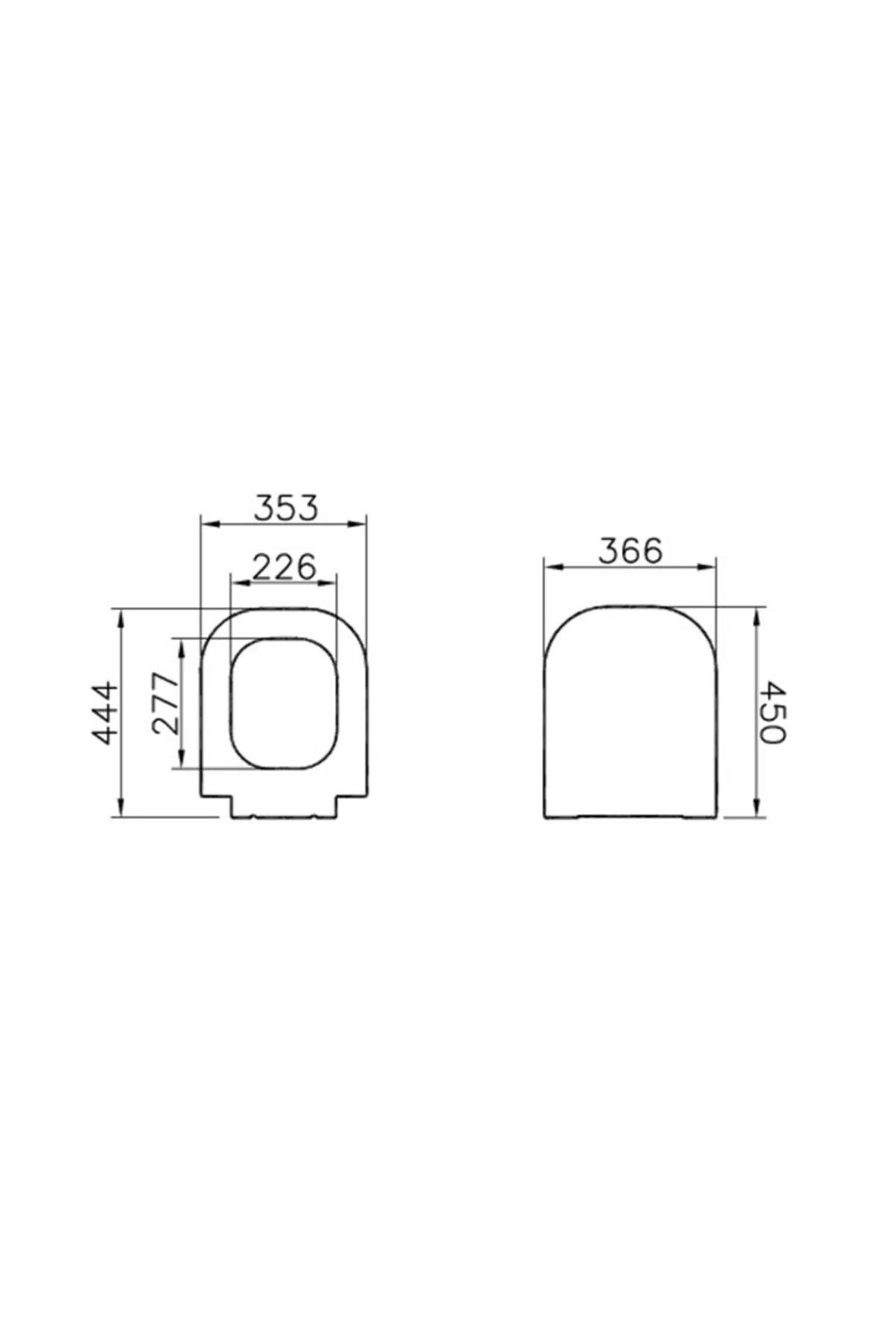 Vitra Klozet Kapağı, Retro, Yavaş Kapanır, 74-003-009VitrA74-003-009Klozet Kapağı