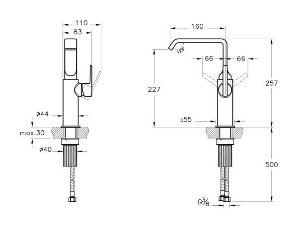 Vitra Lavabo Bataryası, Suit, A4276539VitrAA4276539Lavabo Bataryaları