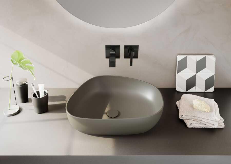 Vitra Lavabo Bataryası, Suit, İki Delikli, Ankastre (Sıva Üstü Grubu) Parlak Siyah, A4278239VitrAA4278239Lavabo Bataryaları