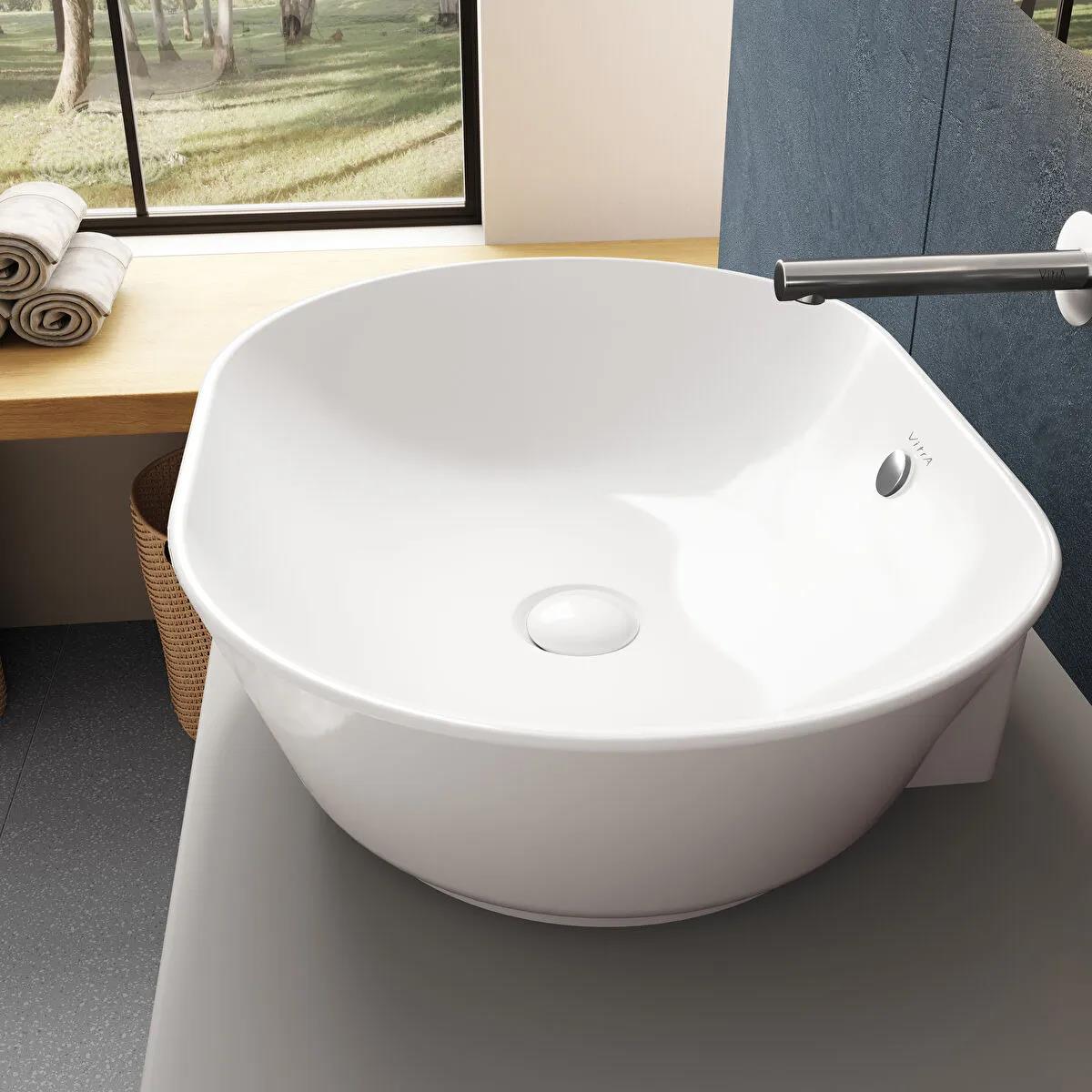 Vitra Lavabo, Geo, Oval, Çanak, 55 cm, 7427B003-0012VitrA7427B003-0012Çanak Lavabo