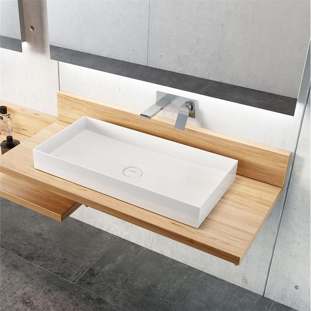 Vitra Lavabo, Memoria, Çanak, 80 cm, M58000001000  (sadece istanbul teslimat için uygundur )VitrAM58000001000Çanak Lavabo