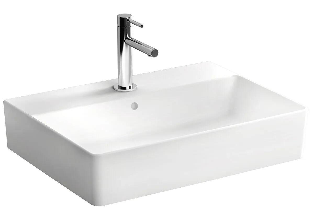 Vitra Lavabo, Nuo, Dikdörtgen, Çanak, 60 cm, 7432B003-0631VitrA7432B003-0631Çanak Lavabo