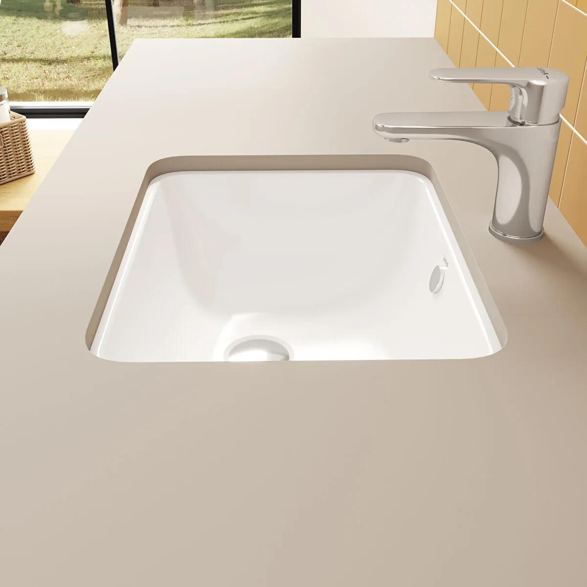 Vitra Lavabo, S20, Tezgah Altı, 38 cm, 5473B003-0618VitrA5473B003-0618Tezgah Altı Lavabo