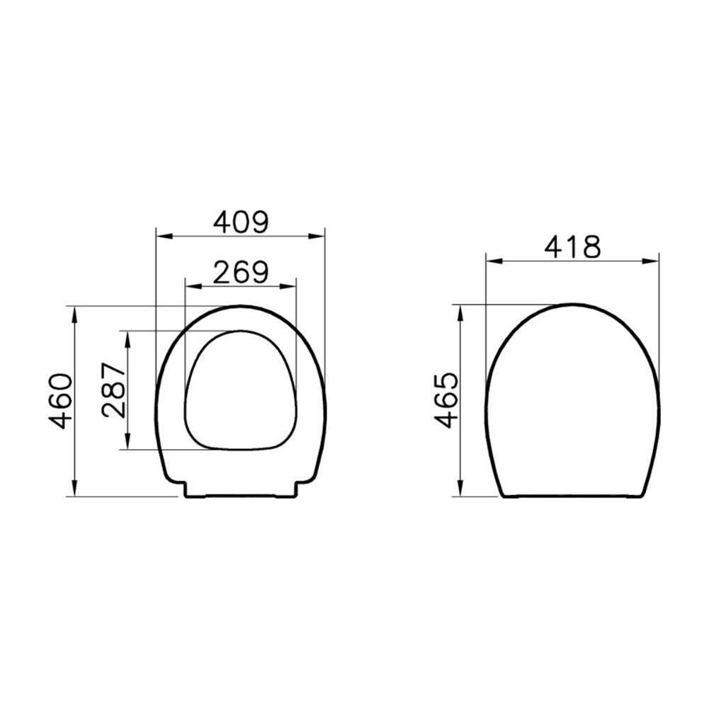 Vitra Memoria Klozet Kapağı Beyaz, Yavaş Kapanır, Kolay Sökülebilir, 106-003R009VitrA106-003R009Klozet Kapağı