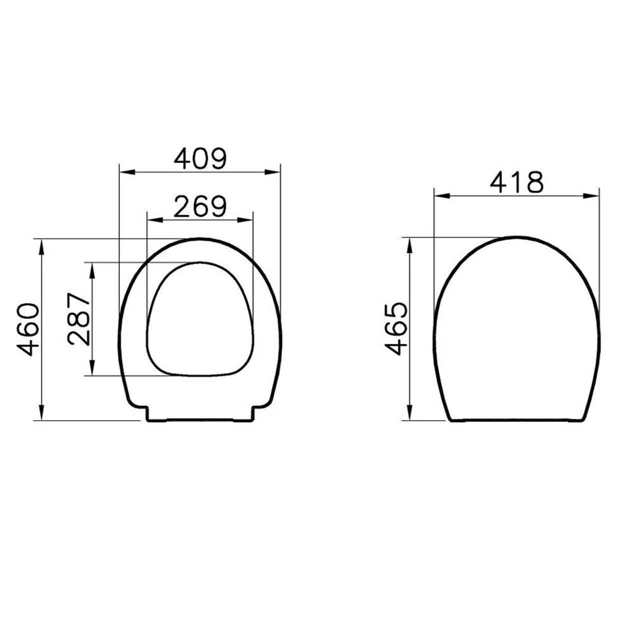 Vitra Memoria Klozet Kapağı, Mat Siyah, Yavaş Kapanır, Kolay Sökülebilir, 106-083R009VitrA106-083R009Klozet Kapağı
