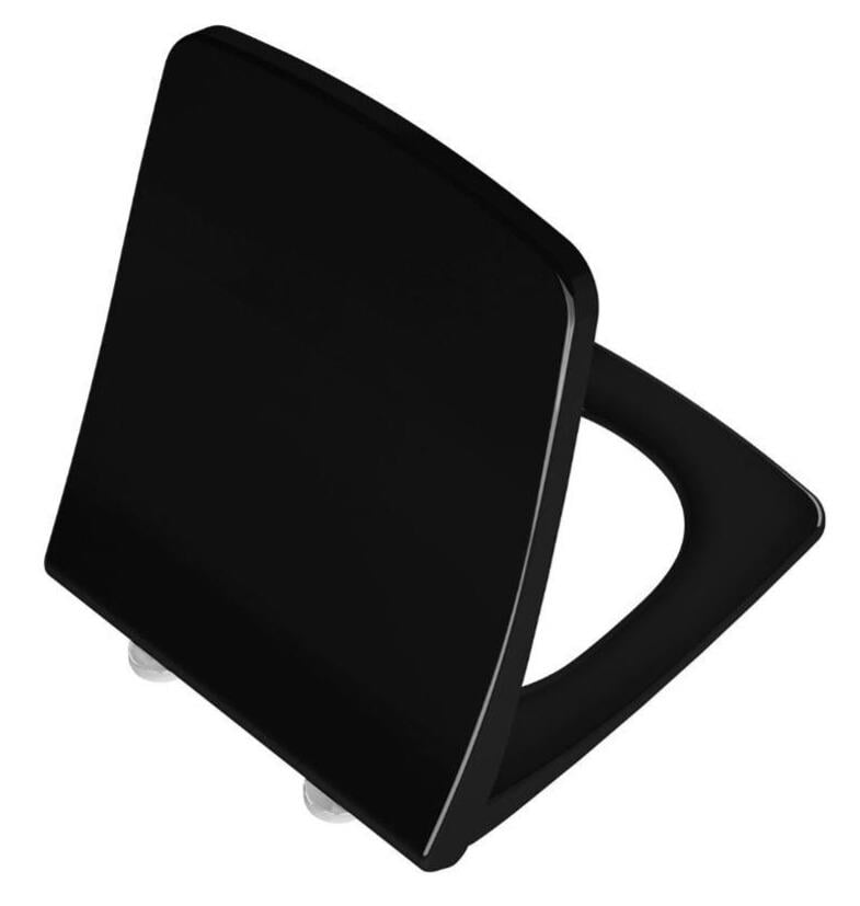 Vitra Metropole Slim Klozet Kapağı, Yavaş Kapanır, Kolay Sökülebilir, Parlak Siyah, 132-070R009VitrA132-070R009Klozet Kapağı