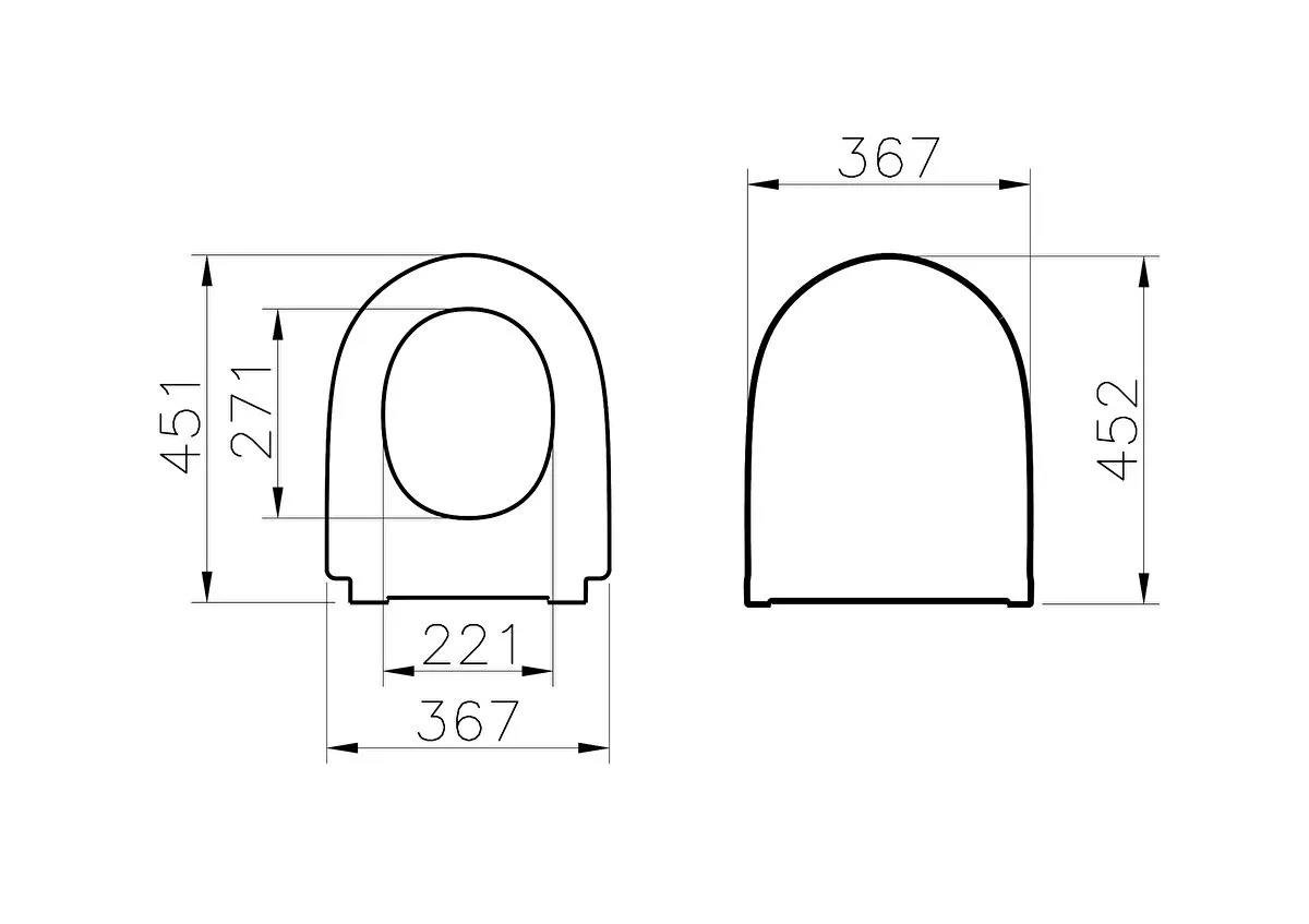Vitra Nest QuantumFlush Slim Klozet Kapağı, Yavaş Kapanır, 220-003R009VitrA220-003R009Klozet Kapağı