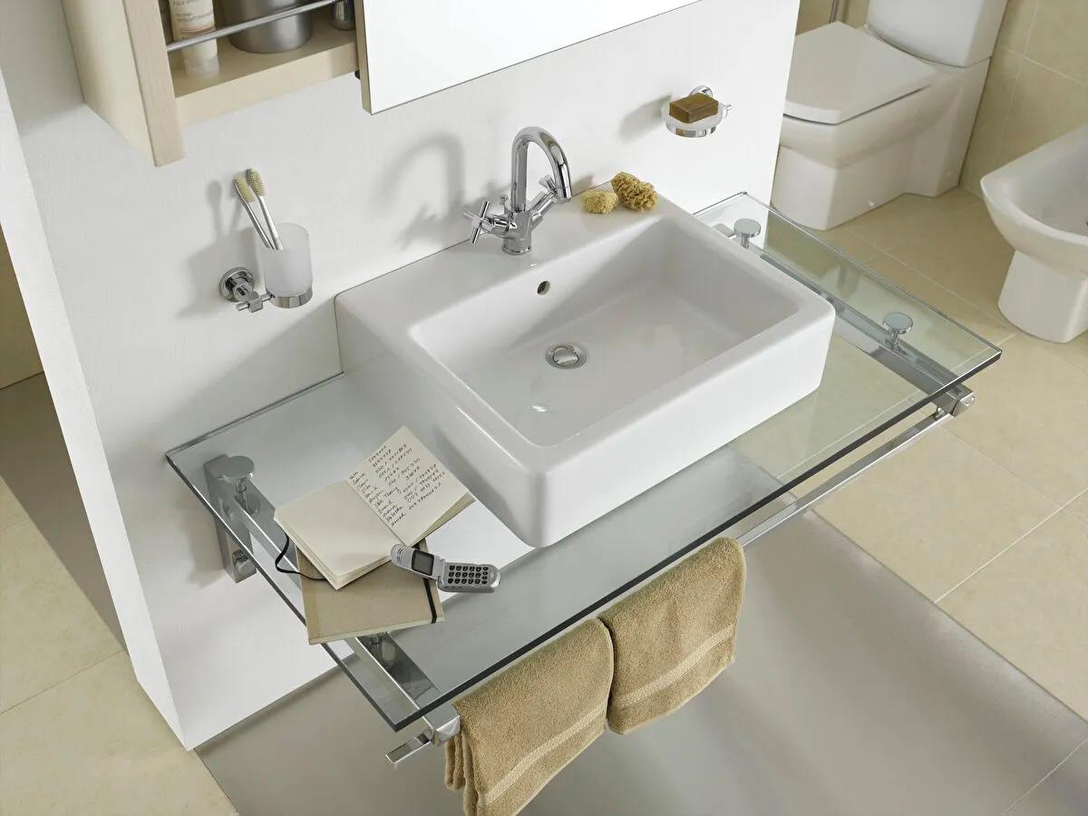 Vitra Nuo Dikdörtgen Çanak Lavabo, 50 cm, 7431B003-0631  (sadece istanbul teslimat için uygundur )VitrA7431B003-0631Çanak Lavabo