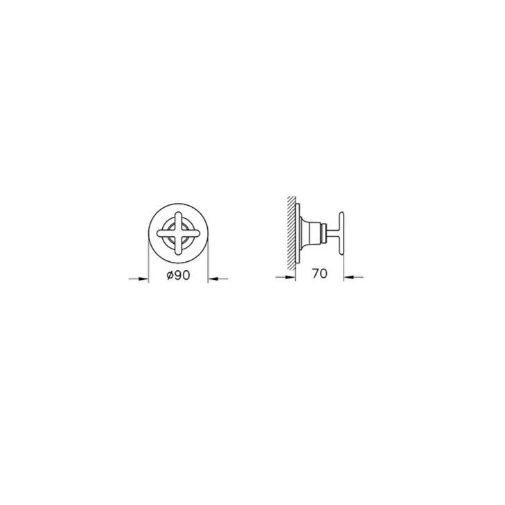 Vitra Origin Classic 3 Yollu Yönlendirici (Sıva Üstü Grubu), A42897VitrAA42897Banyo Tamamlayıcı Ürünler