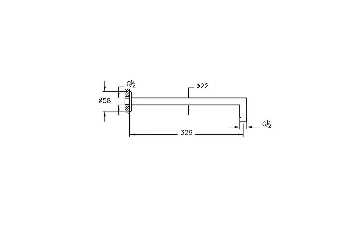 Vitra Origin Classic Duvardan 90 Derece Açılı Dirsek, Fırçalı Altın, A4263125 VitrAA4263125Duş Dirsekleri