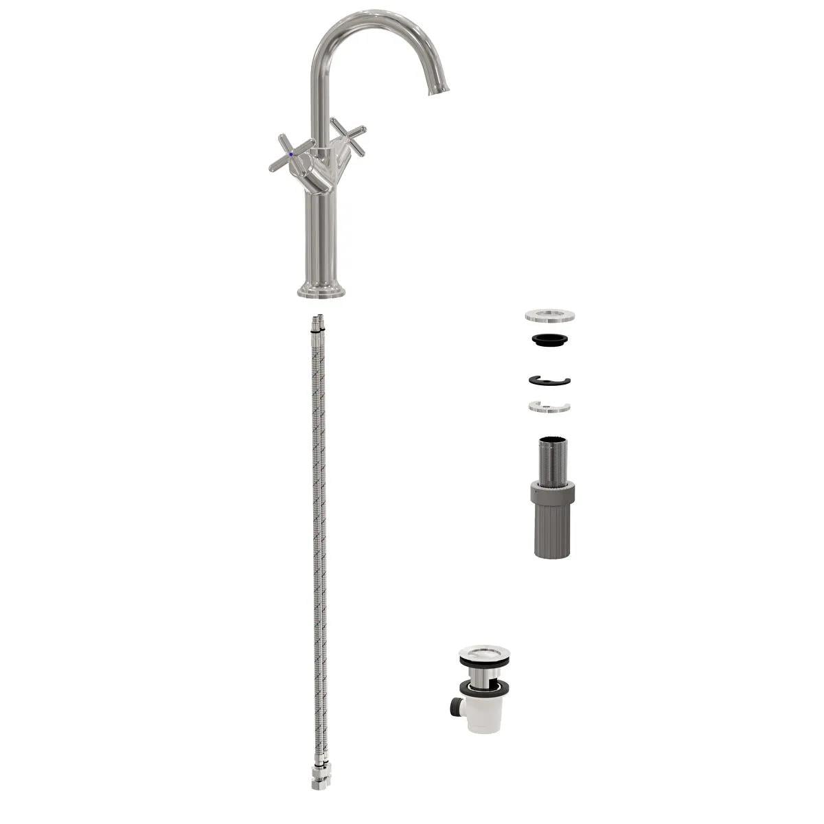 Vitra Origin Classic Tezgah Üstü Lavabo Bataryası (Çift Kumandalı) A42886 VitrAA42886Lavabo Bataryaları