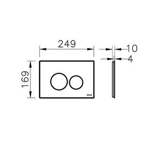 Vitra Origin Kumanda Paneli, Vizon-Cam, 740-1603VitrA740-1603Kumanda Paneli