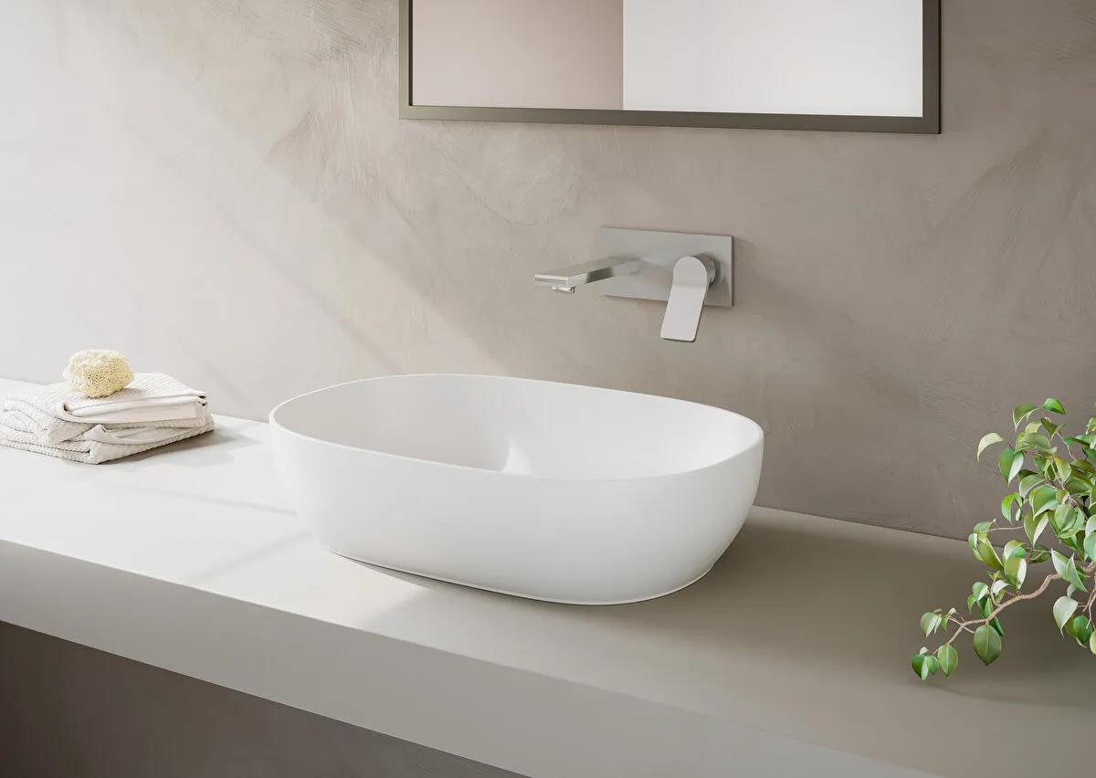 Vitra Outline Oval Çanak Lavabo, 60 cm, Mat Beyaz, 5995B401-0016VitrA5995B401-0016Çanak Lavabo