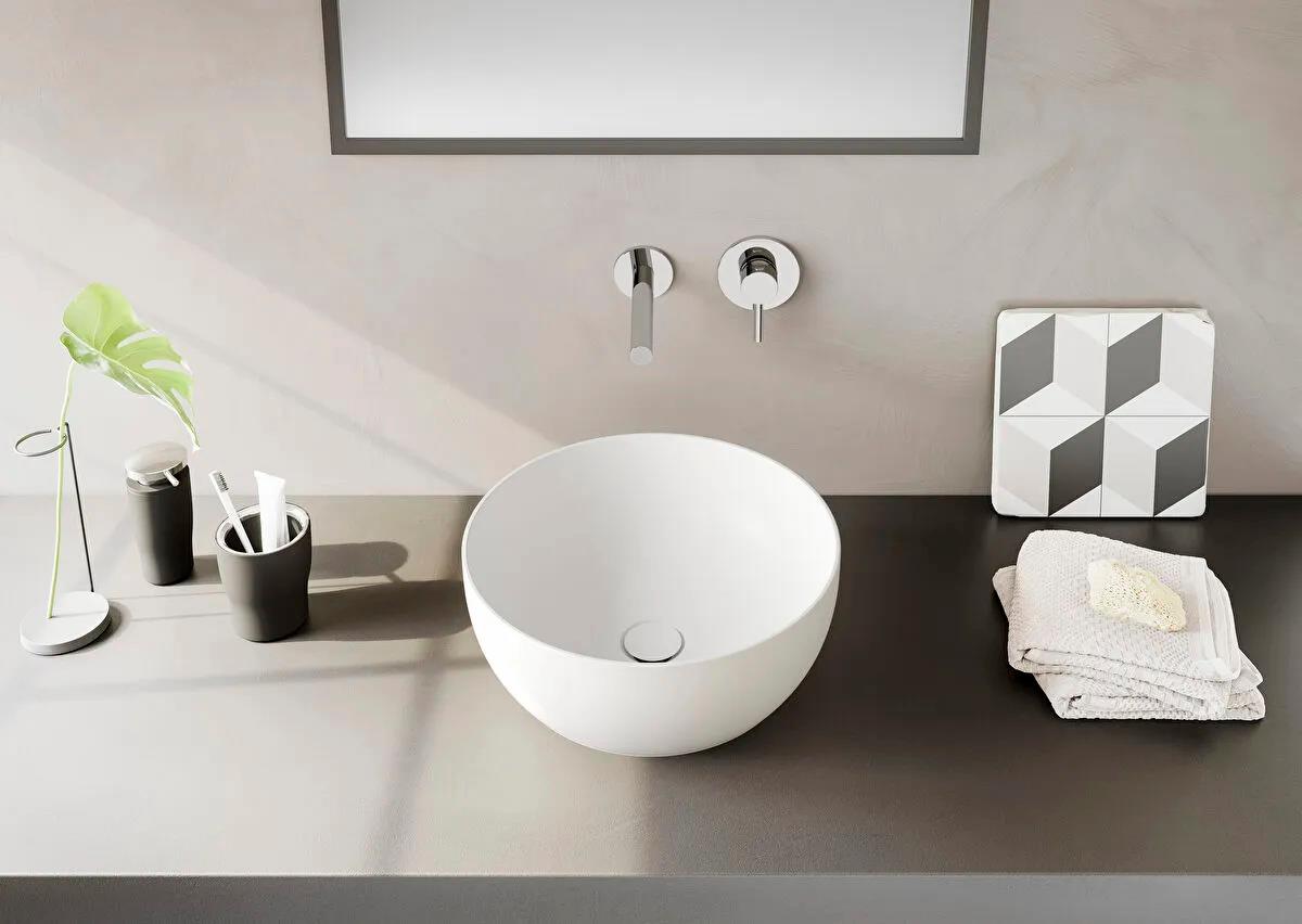 Vitra Outline Yuvarlak Çanak Lavabo, 40 Cm,Mat Beyaz 5992B401-0016VitrA5992B401-0016Çanak Lavabo