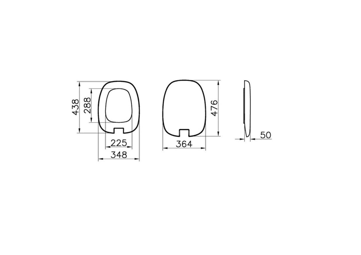 Vitra Plural Klozet Kapağı, Altın Renk Metal Menteşeli, Yavaş Kapanır, Kolay Sökülebilir, Mat Beyaz, 126-401-009VitrA126-401-009Klozet Kapağı