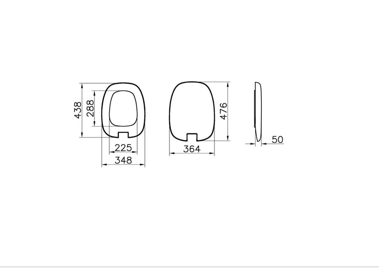 Vitra Plural Klozet Kapağı, Metal Menteşeli, Yavaş Kapanır, Kolay Sökülebilir, Beyaz, 126-003-009VitrA126-003-009Klozet Kapağı