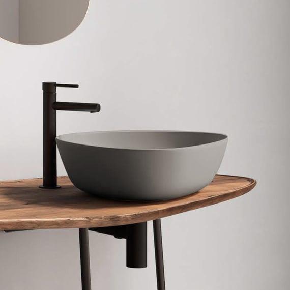 Vitra Plural Üçgen Alçak Çanak Lavabo, 47 cm, Mat Bej, 7812B420-0016VitrA7812B420-0016Çanak Lavabo