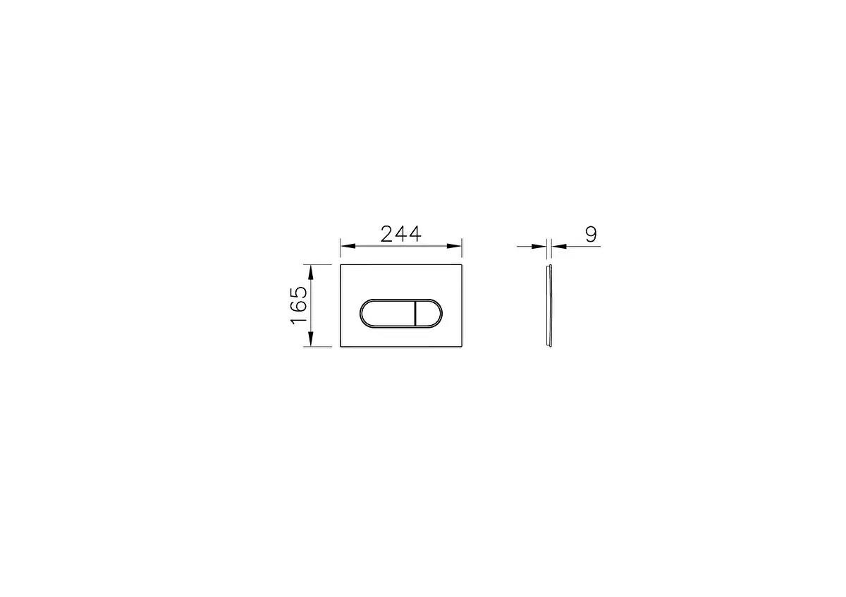 Vitra Root Round Kumanda Paneli, Beyaz 740-2200VitrA740-2200Kumanda Paneli