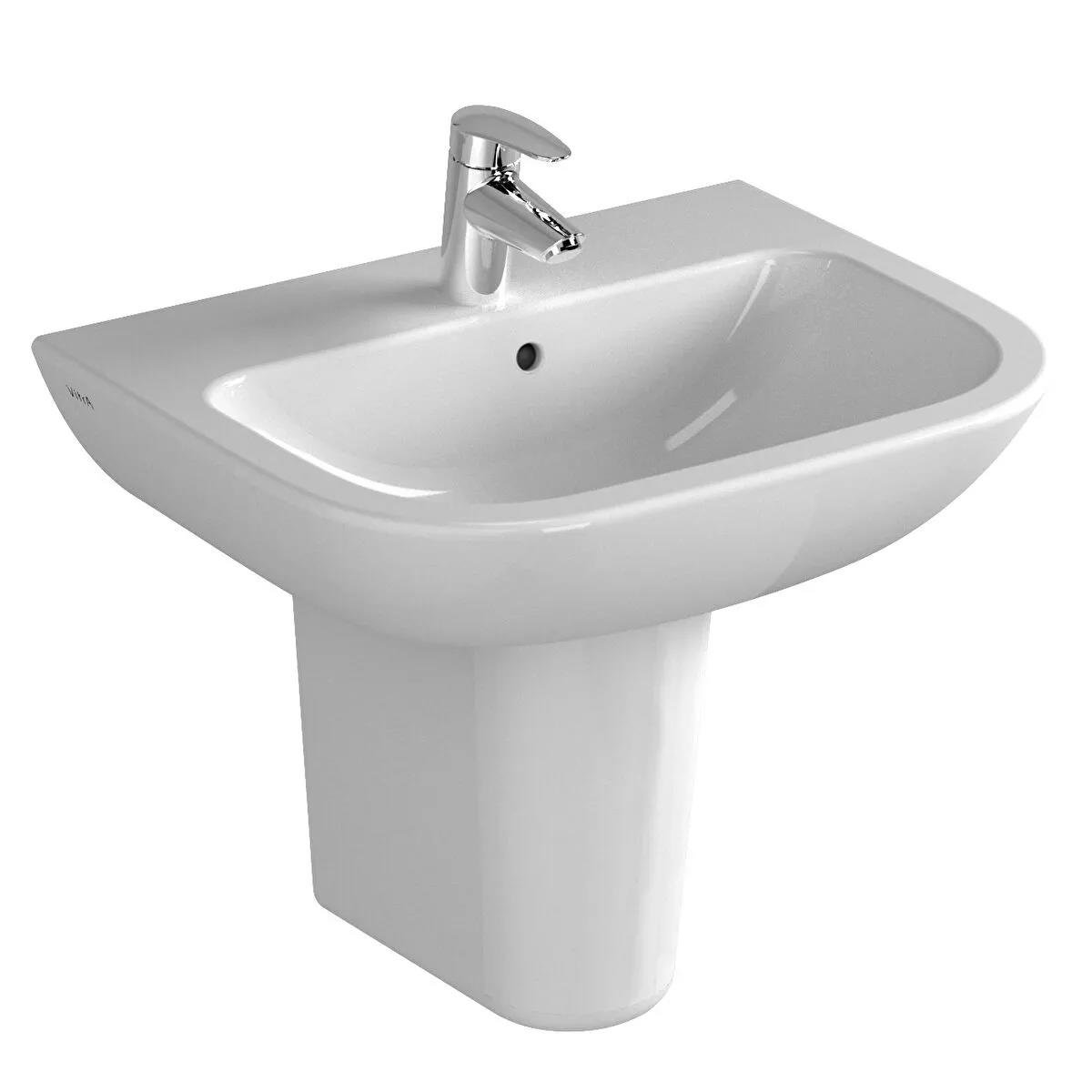 Vitra S20 Lavabo 55 cm 5502L003-0001  (sadece istanbul teslimat için uygundur )VitrA5502L003-0001Standart Lavabo