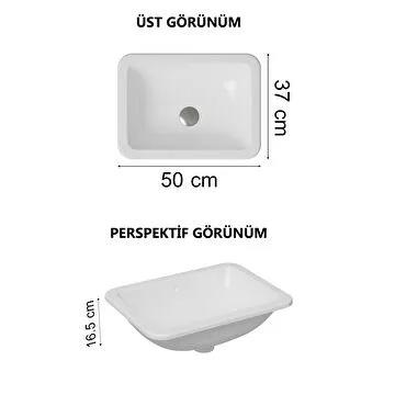Vitra S20 Tezgah Altı Lavabo, 43 cm, 5474B003-0618 VitrA5474B003-0618Tezgah Altı Lavabo