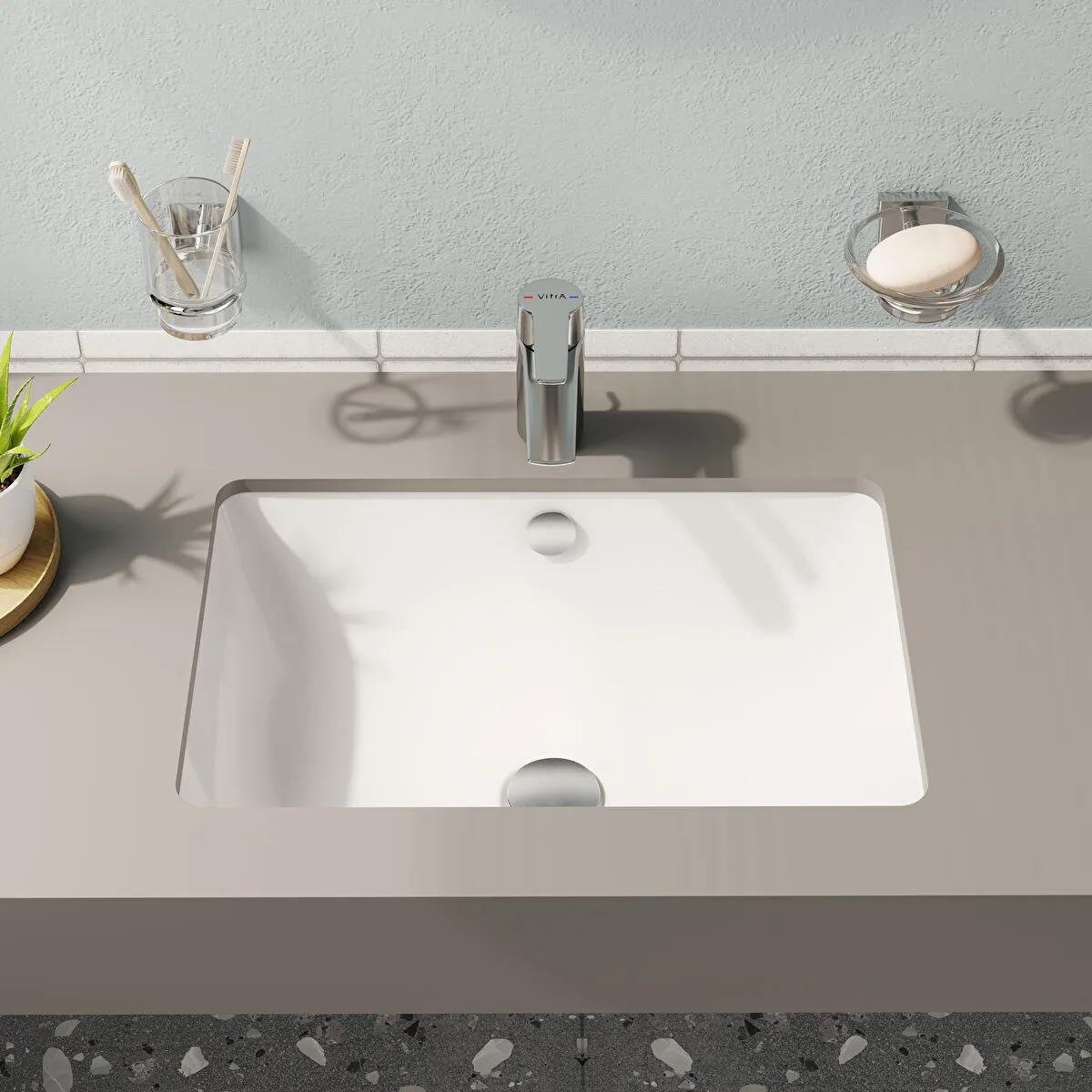 Vitra S20 Tezgah Altı Lavabo, 48 cm, 7475B003-0618VitrA7475B003-0618Tezgah Altı Lavabo