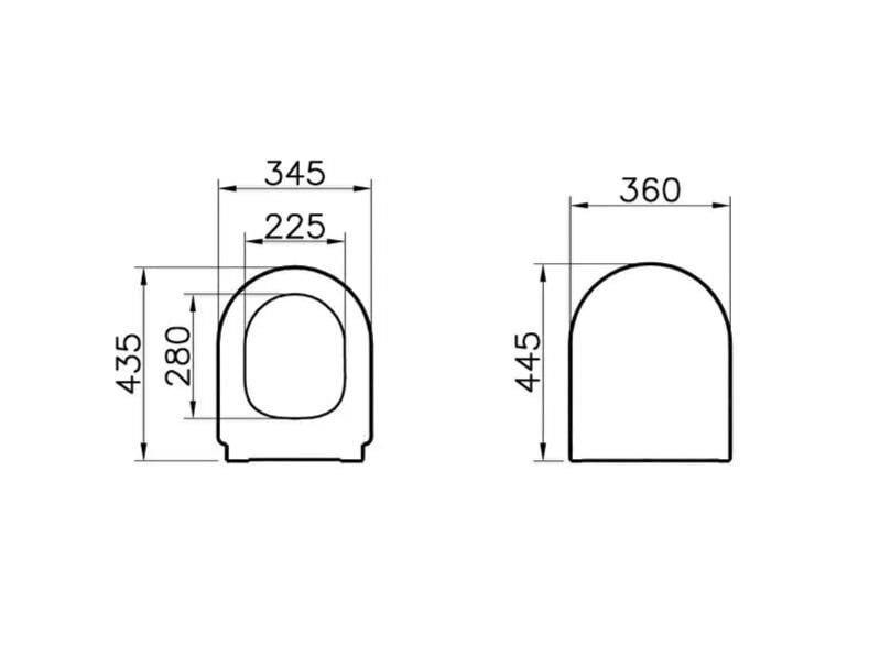 Vitra S50 Klozet Kapağı (Yavaş Kapanır) 108-003-009 VitrA108-003-009Klozet Kapağı