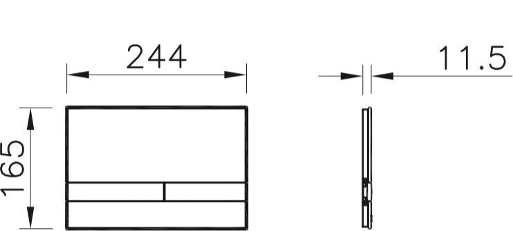 Vitra Select Mekanik Kumanda Paneli Beyaz 740-1104VitrA740-1104Kumanda Paneli