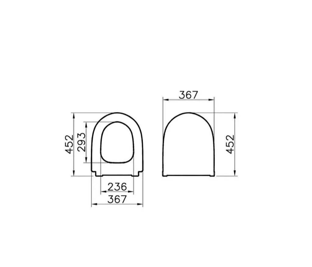 Vitra Sento Slim Klozet Kapağı, Yavaş Kapanır, Mat Taş Gri, 120-476-009VitrA120-476-009Klozet Kapağı