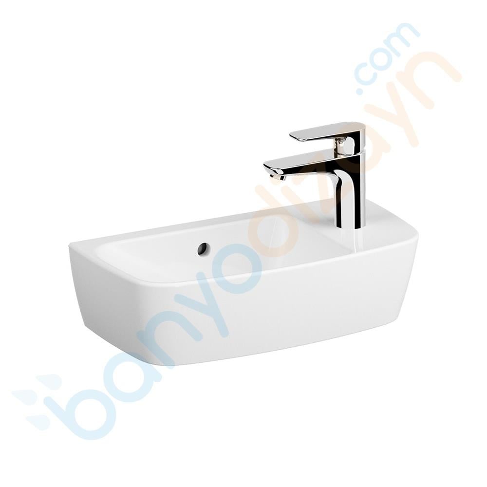 Vitra Shift Sağdan Armatür Delikli Lavabo, 50x25 cm, 7070B003-0029 VitrA7070B003-0029Standart Lavabo