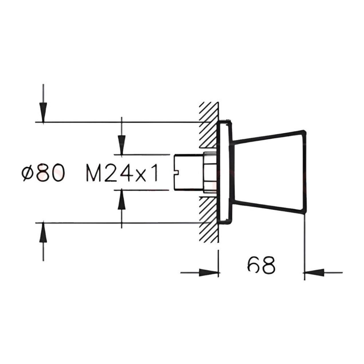 Vitra Stop Valf, Liquid, Ankastre (Sıva Üstü Grubu) Parlak Siyah, A4279339VitrAA4279339Klozet Tamamlayıcı Ürünler