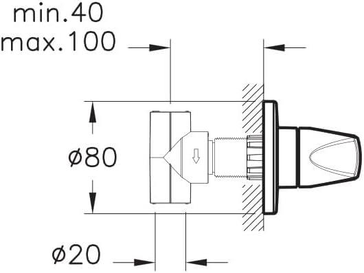 Vitra Stop Valf Seti, Punto, Ankastre, A41460VitrAA41460Klozet Tamamlayıcı Ürünler