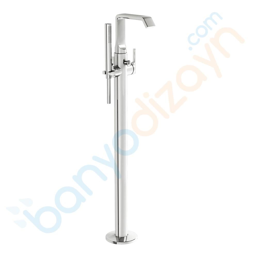 Vitra Suit Yerden Küvet Bataryası, El Duşlu, Krom, A42769VitrAA42769Küvet Bataryaları