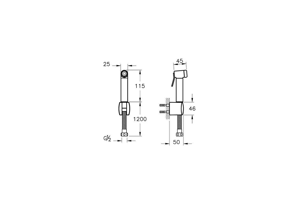 Vitra Taharet Duşu A45747VitrAA45747Klozet Tamamlayıcı Ürünler