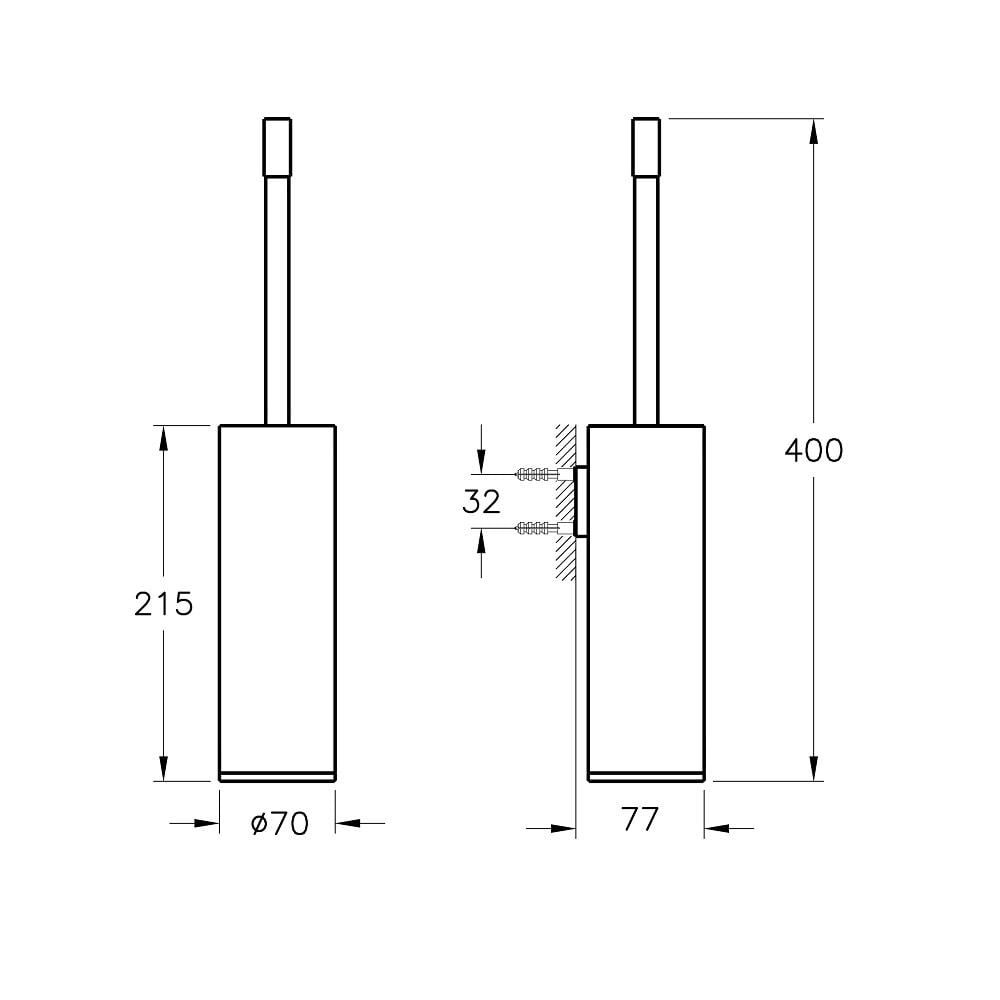 Vitra Tuvalet Fırçalığı, Sento, Çocuklar İçin, Duvardan, A4491667VitrAA4491667Tuvalet Fırçalığı