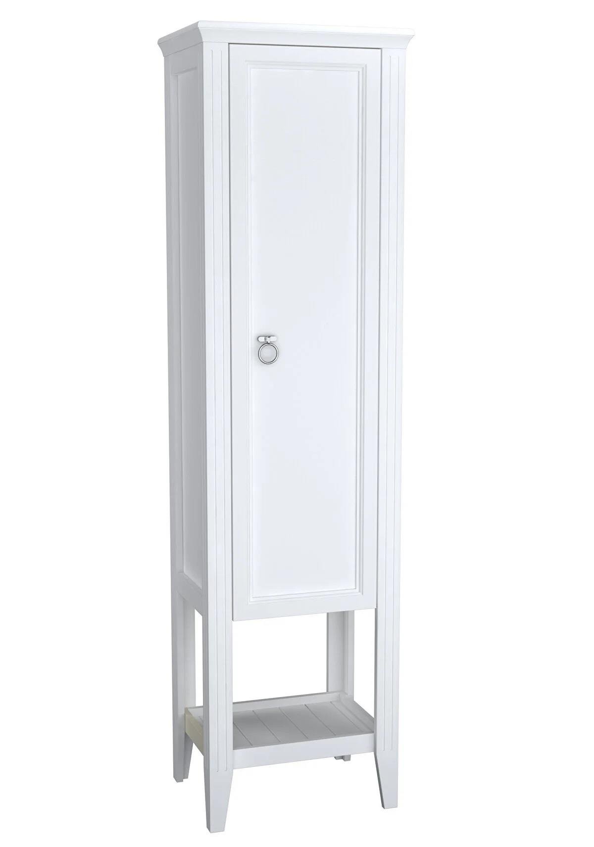 Vitra Valarte Boy Dolabı Krom Kulplu, 55 cm, Mat Beyaz (Sağ) 62243VitrA62243Banyo Boy Dolabı Modelleri 