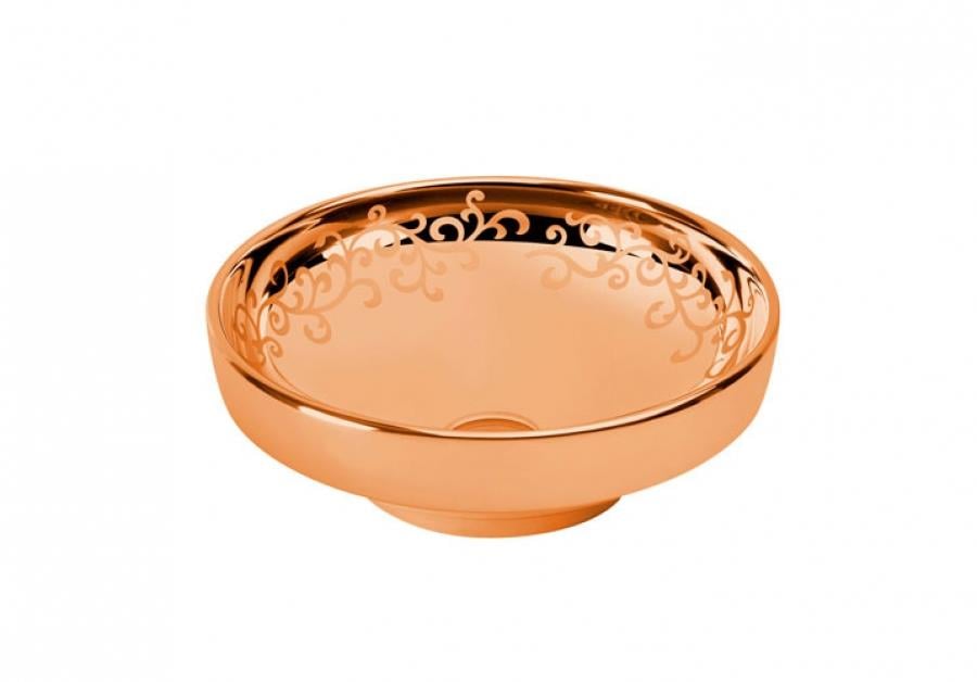 W.Jewels Çanak Lavabo 40cm-Bakır Des. VC  4334B473-2100  (sadece istanbul teslimat için uygundur )VitrA4334B473-2100Çanak Lavabo