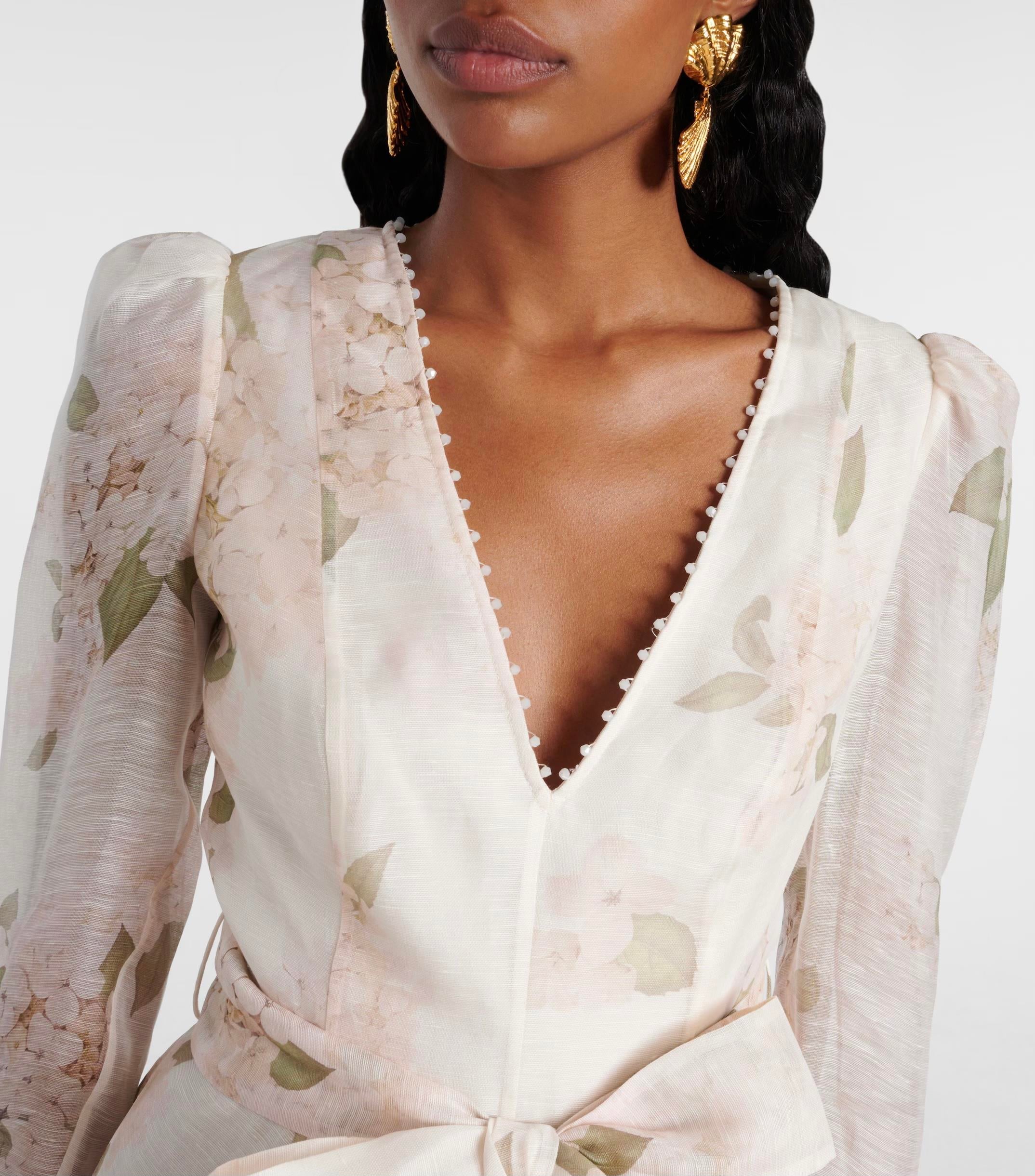 Çiçek Desenli Mini Elbise