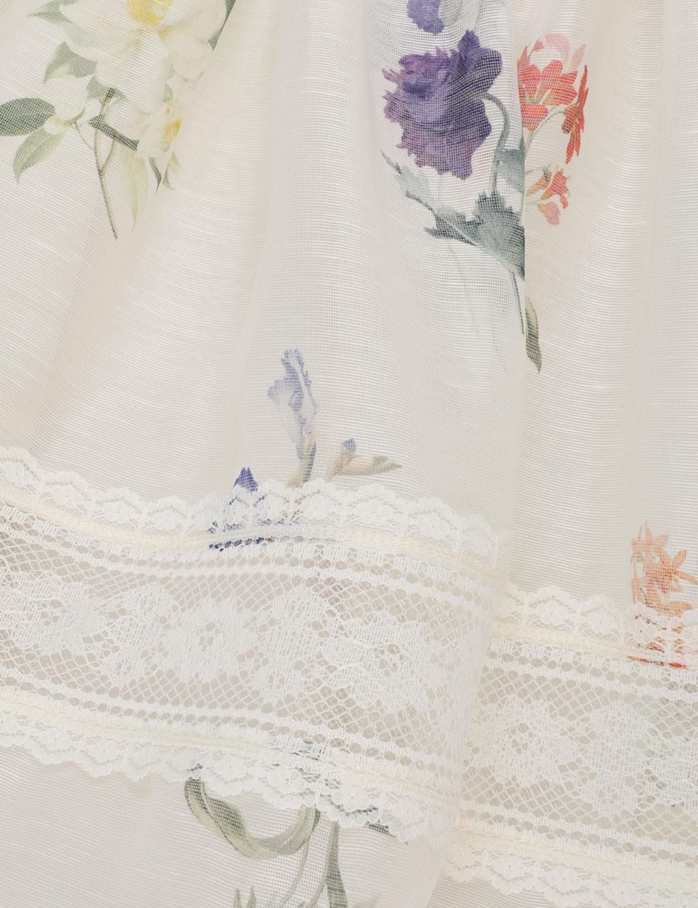 Çiçek Desenli Mini Elbise