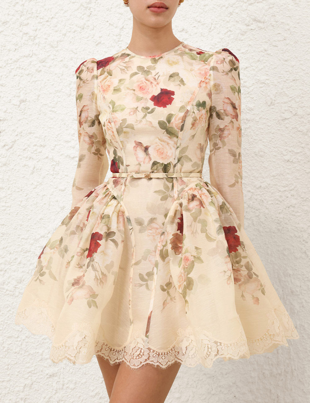 Çiçek Desenli Mini Elbise