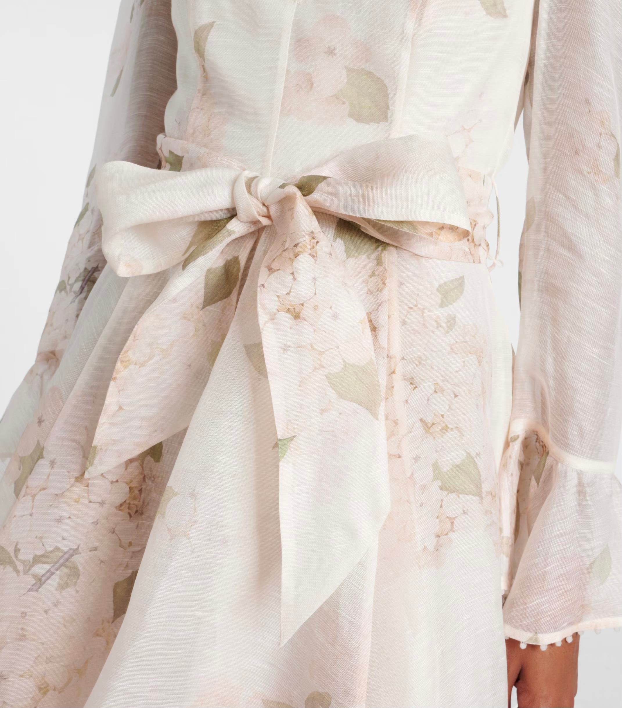 Çiçek Desenli Mini Elbise