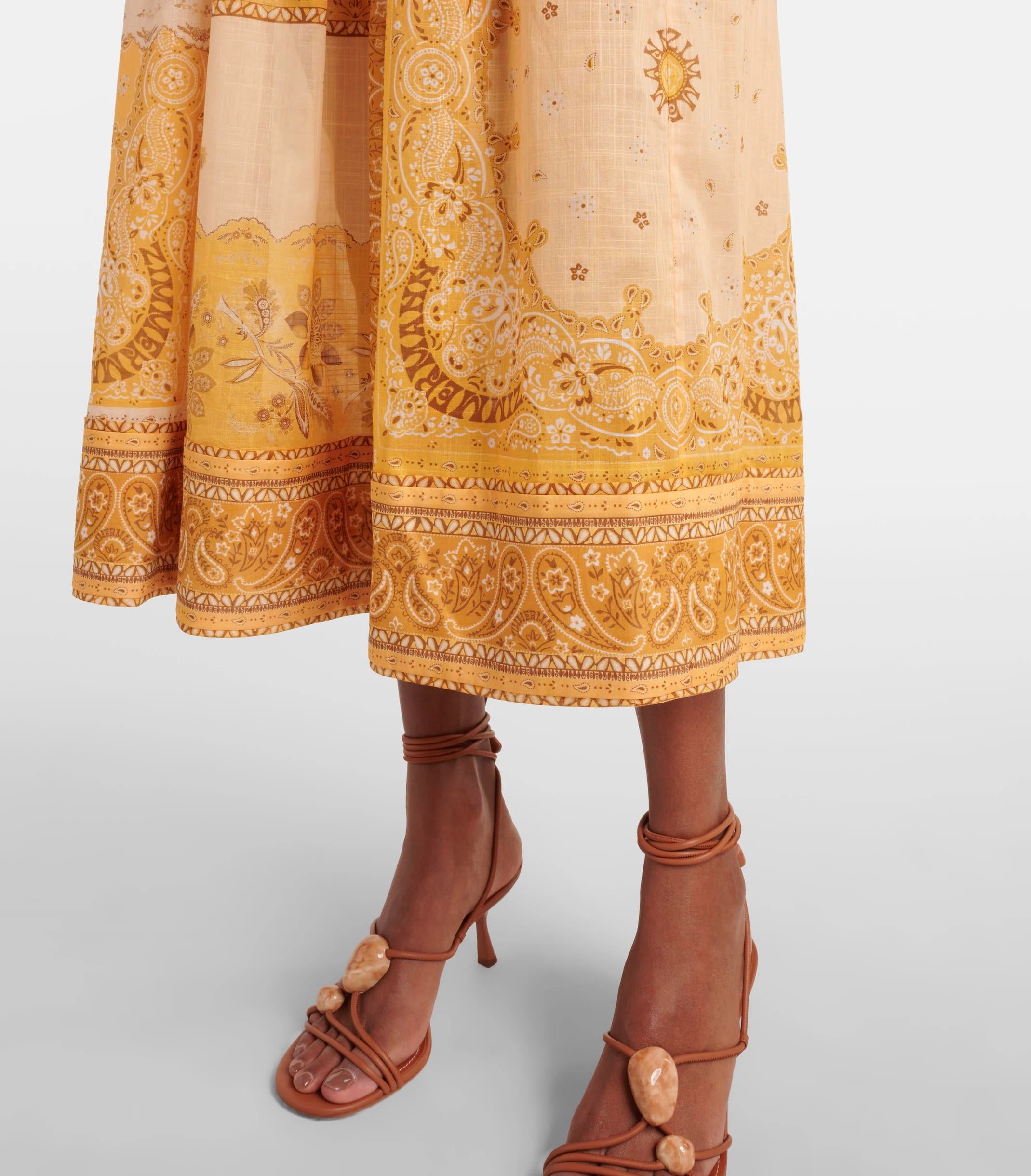 İp Askılı Kuplu Midi Elbise