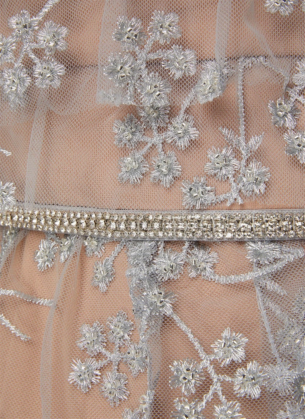 İşlemeli Mini Elbise