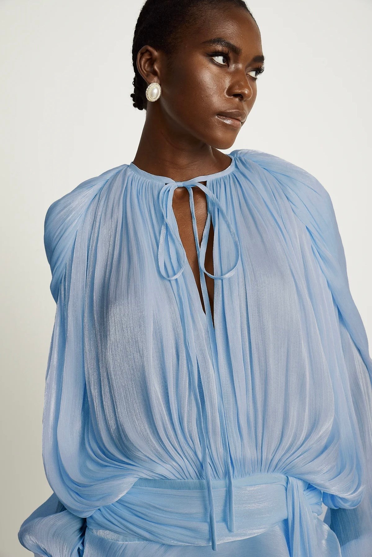 Kuşaklı Şortlu Mavi Mini Elbise