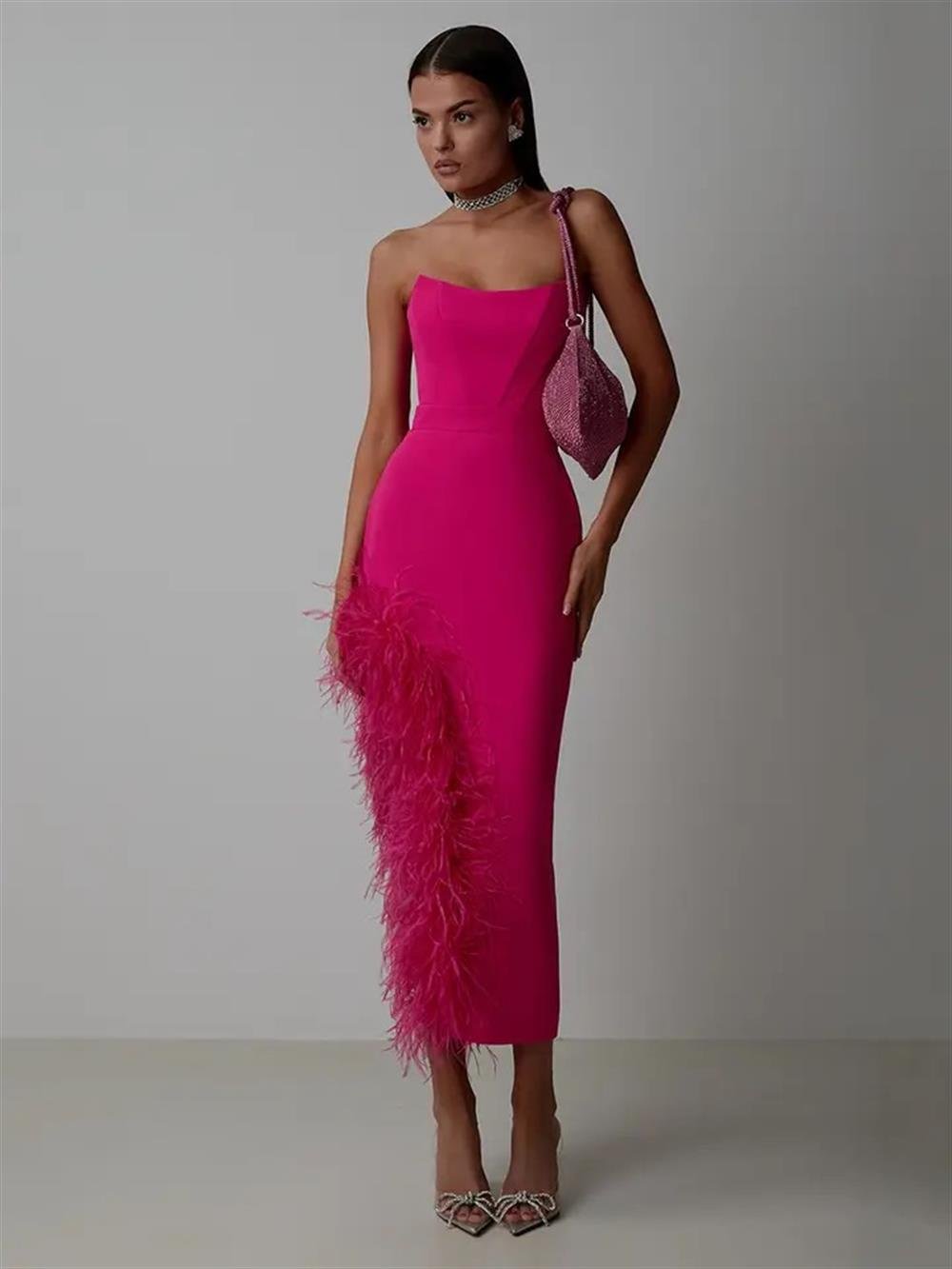 Tasarım Midi Elbise