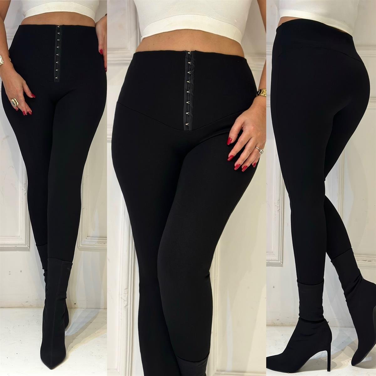 3121 kopçalı örme  tayt Cuvuc.54345