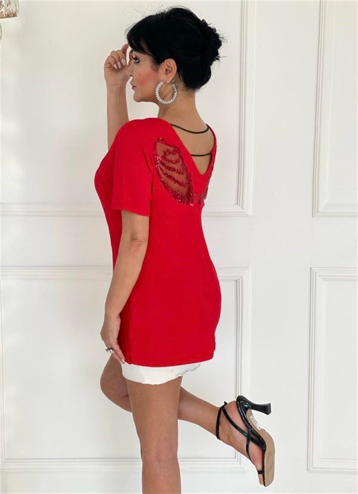 3537 KANAT DETAYLI PEMBE BLUZnjg78tıh