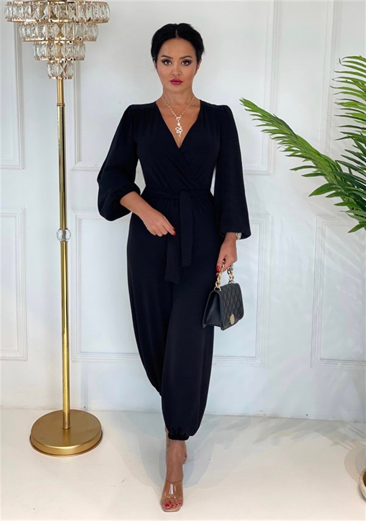 3609 uzun kollu siyah tulumDRGXDFF