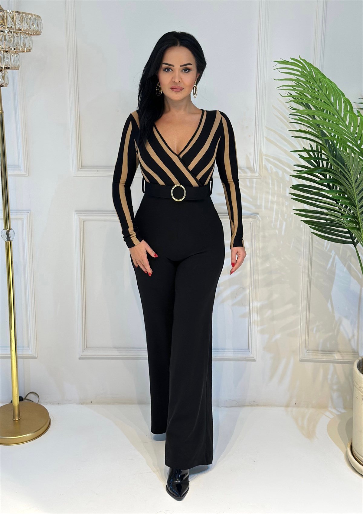 3811 Siyah vizon bayan tulumhftxjfjut