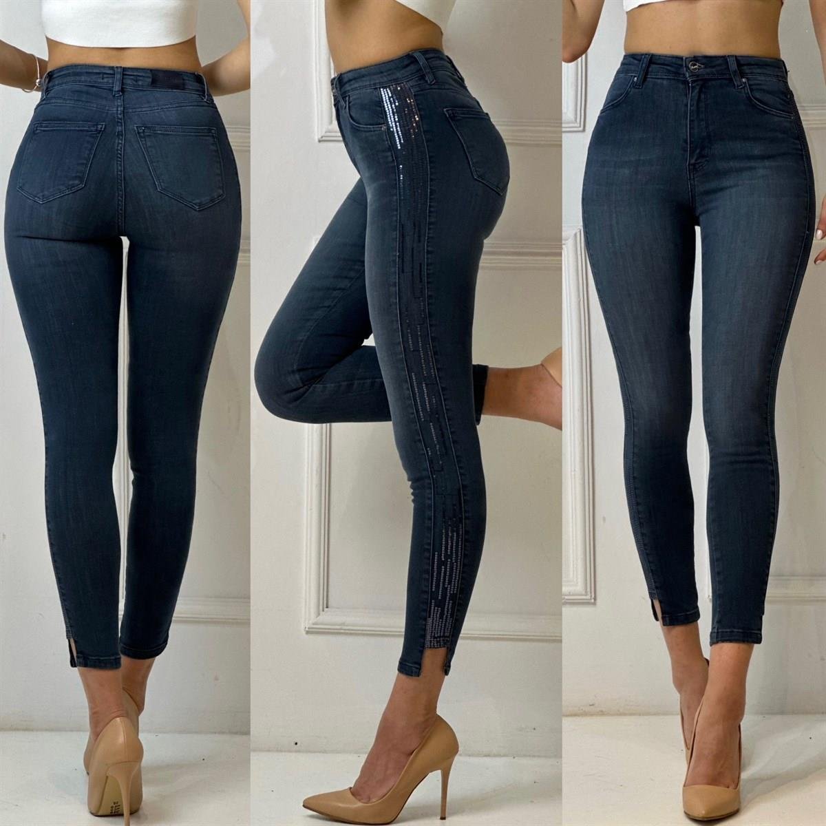 3951 Payetli mavi kot pantolonssdfgd