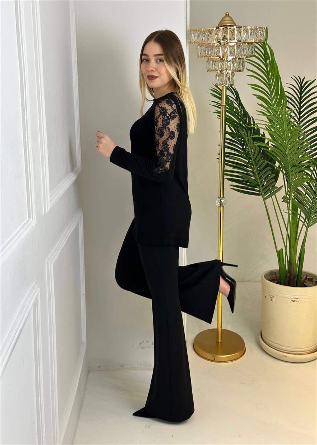 3963 v yaka kol detaylı bluzssdfgv